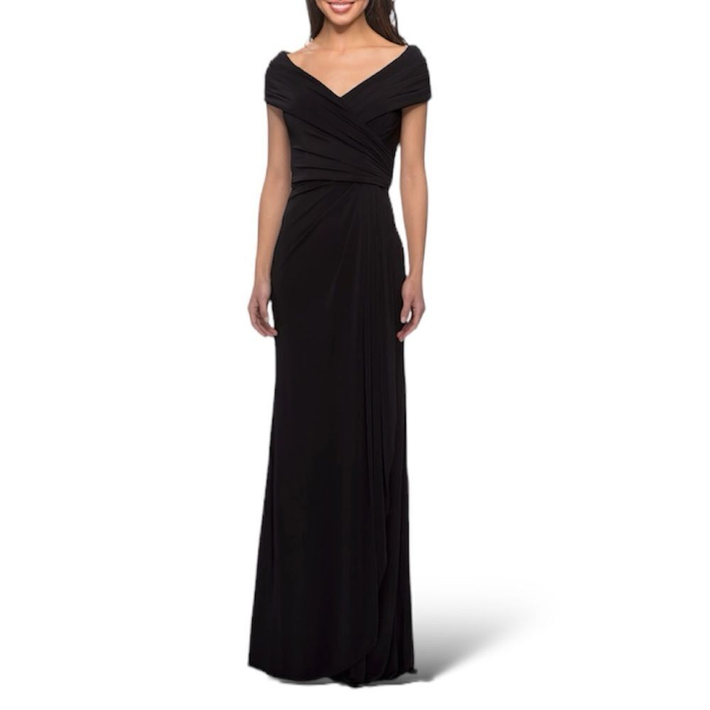 La Femme Black Maxi Dress